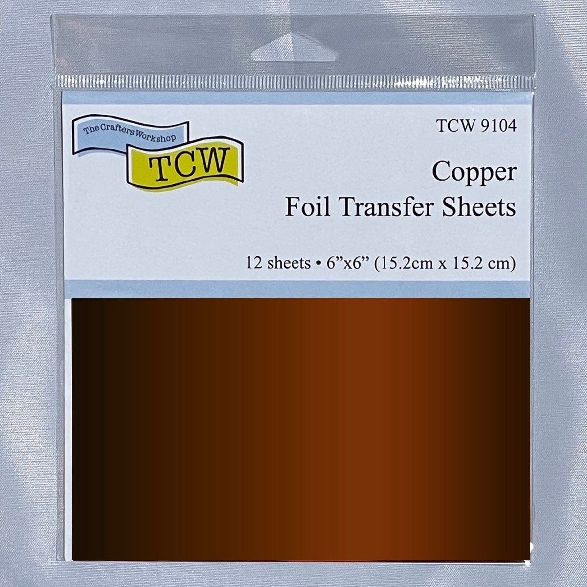 TCW Foil Transfer Sheets 6x6 - 12 Pack - Copper - The Merri Artist - merriartist.com