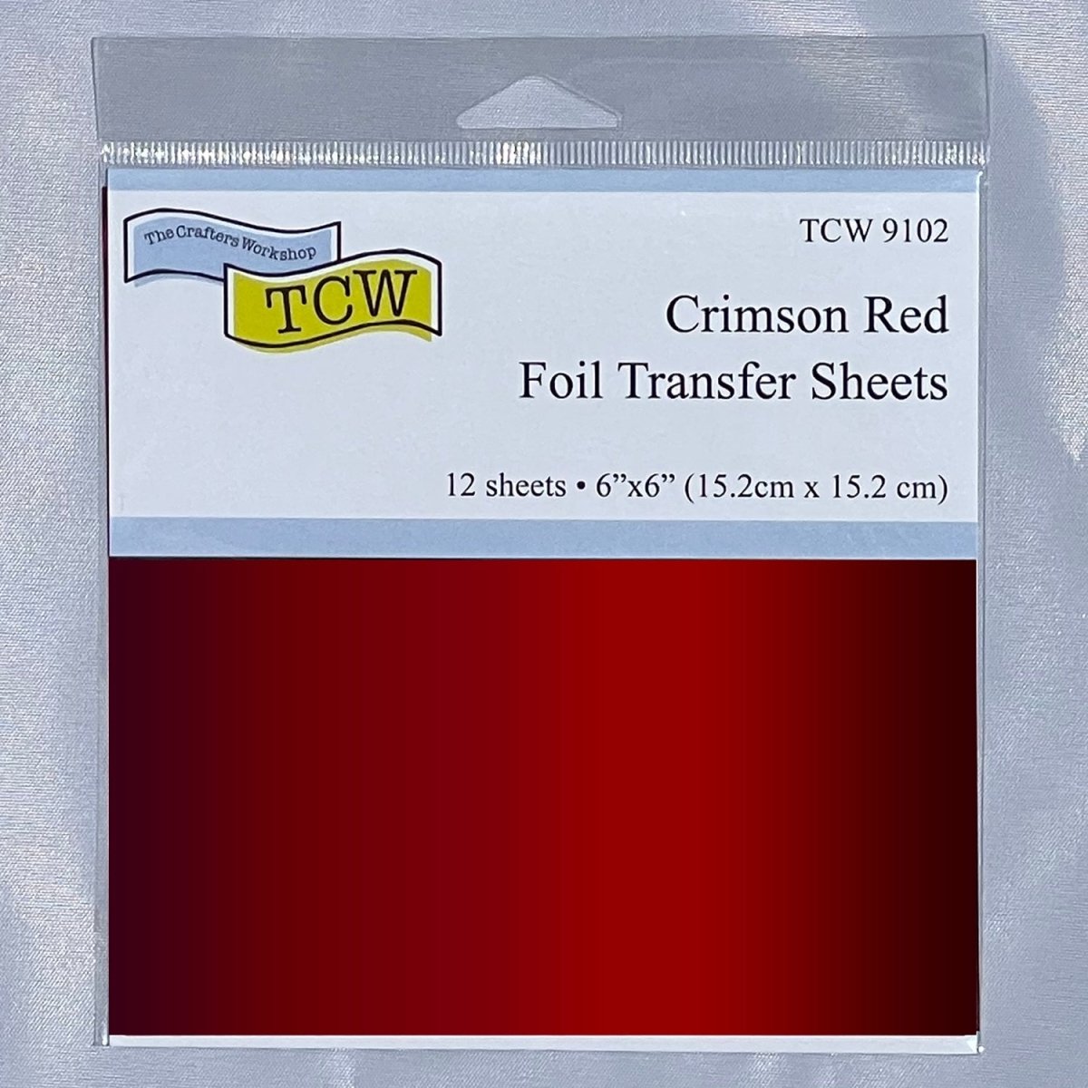 TCW Foil Transfer Sheets 6x6 - 12 Pack - Crimson Red - The Merri Artist - merriartist.com