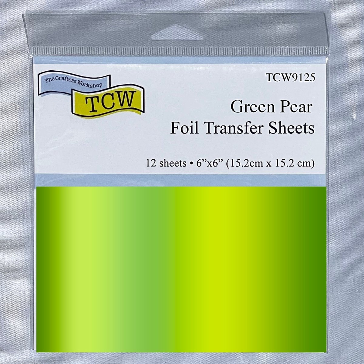 TCW Foil Transfer Sheets 6x6 - 12 Pack - Green Pear - The Merri Artist - merriartist.com
