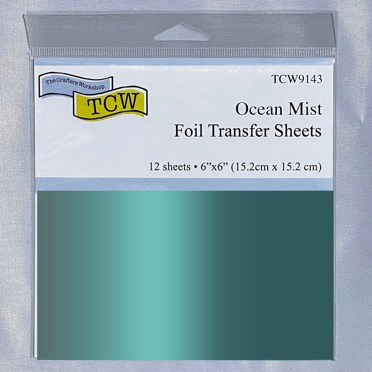 TCW Foil Transfer Sheets 6x6 - 12 Pack - Ocean Mist - The Merri Artist - merriartist.com