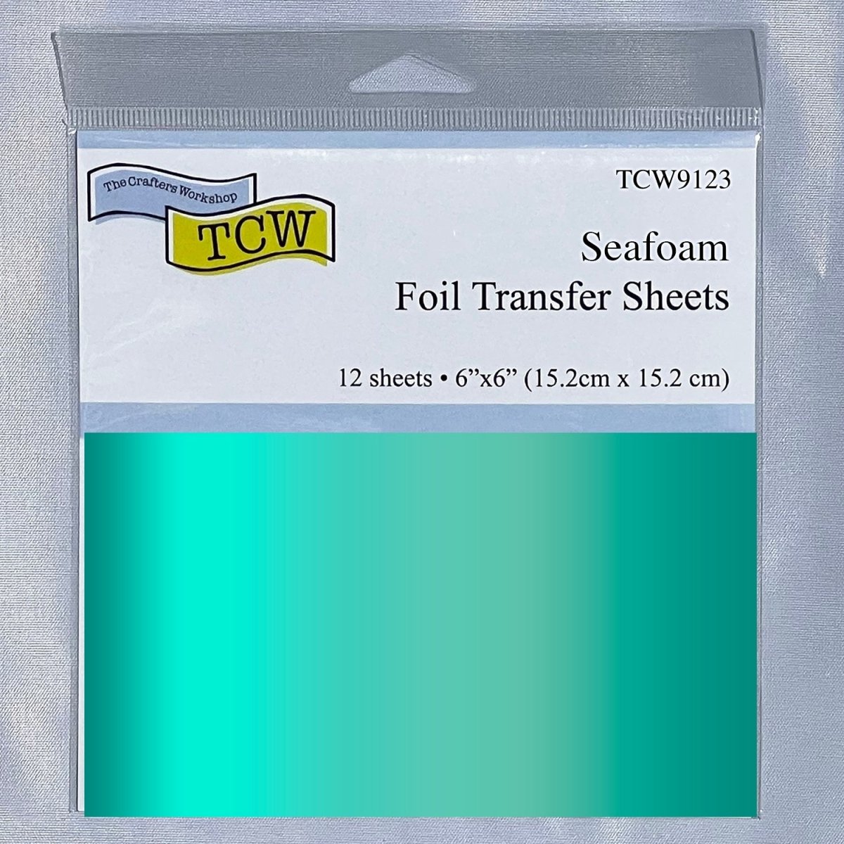 TCW Foil Transfer Sheets 6x6 - 12 Pack - Seafoam - The Merri Artist - merriartist.com