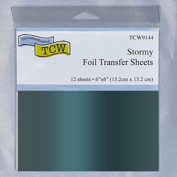 TCW Foil Transfer Sheets 6x6 - 12 Pack - Stormy - The Merri Artist - merriartist.com