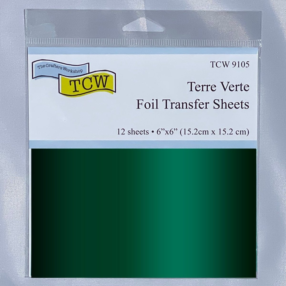 TCW Foil Transfer Sheets 6x6 - 12 Pack - Terre Verte - The Merri Artist - merriartist.com
