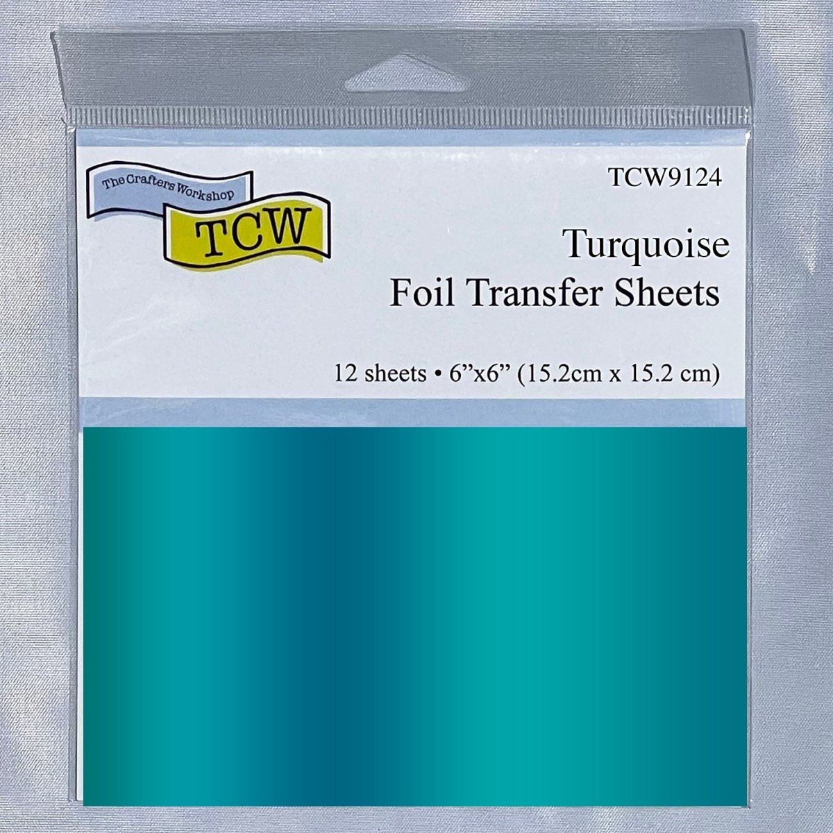 TCW Foil Transfer Sheets 6x6 - 12 Pack - Turquoise - The Merri Artist - merriartist.com