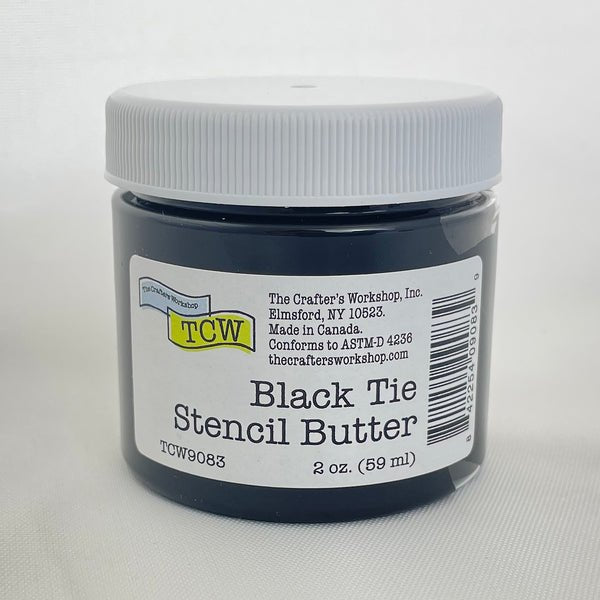 TCW Stencil Butter - Black Tie 2 oz. (59 ml) - The Merri Artist - merriartist.com