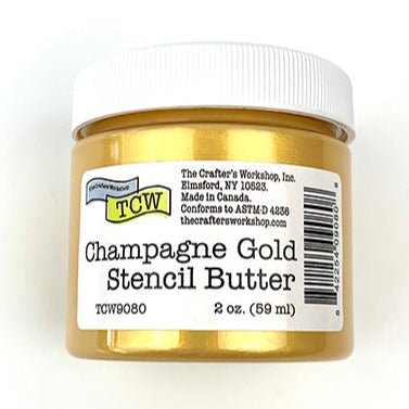 TCW Stencil Butter - Champagne Gold 2 oz. (59 ml) - The Merri Artist - merriartist.com