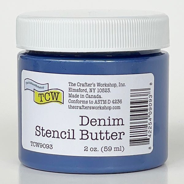 TCW Stencil Butter - Denim 2 oz. (59 ml) - The Merri Artist - merriartist.com