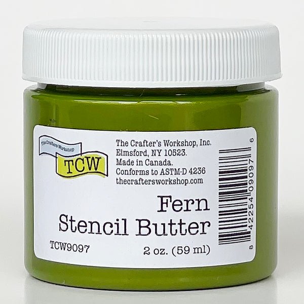 TCW Stencil Butter - Fern 2 oz. (59 ml) - The Merri Artist - merriartist.com