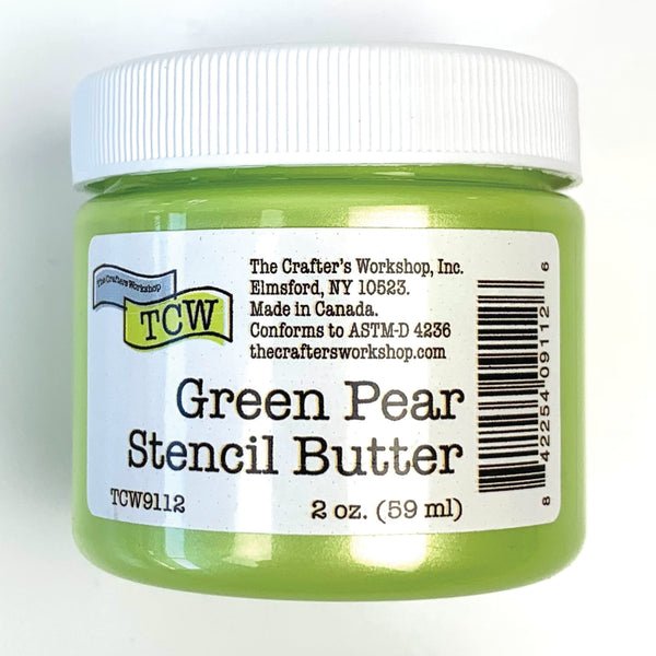 TCW Stencil Butter - Green Pear 2 oz. (59 ml) - The Merri Artist - merriartist.com