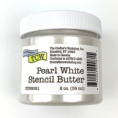 TCW Stencil Butter - Pearl White 2 oz. (59 ml) - The Merri Artist - merriartist.com