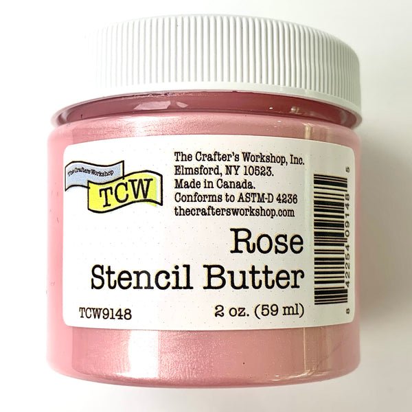 TCW Stencil Butter - Rose 2 oz. (59 ml) - The Merri Artist - merriartist.com