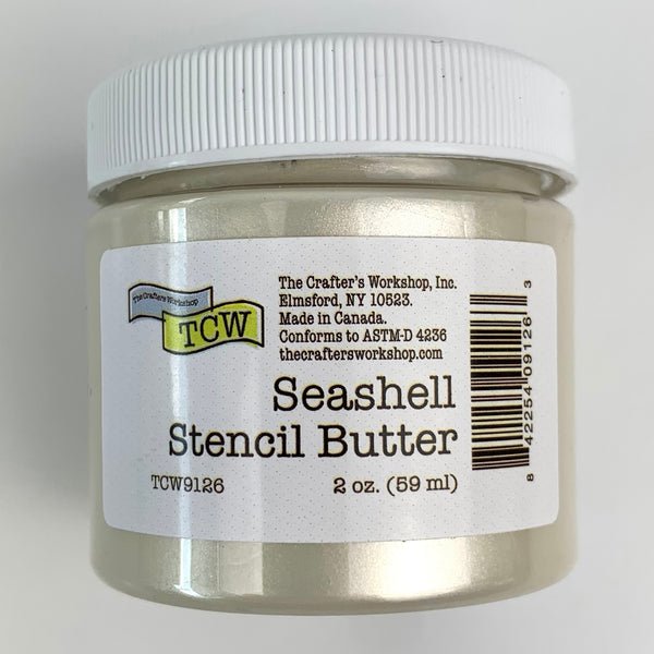 TCW Stencil Butter - Seashell 2 oz. (59 ml) - The Merri Artist - merriartist.com