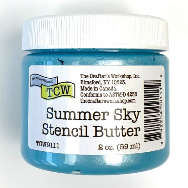 TCW Stencil Butter - Summer Sky 2 oz. (59 ml) - The Merri Artist - merriartist.com
