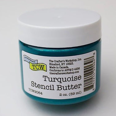 TCW Stencil Butter - Turquoise 2 oz. (59 ml) - The Merri Artist - merriartist.com
