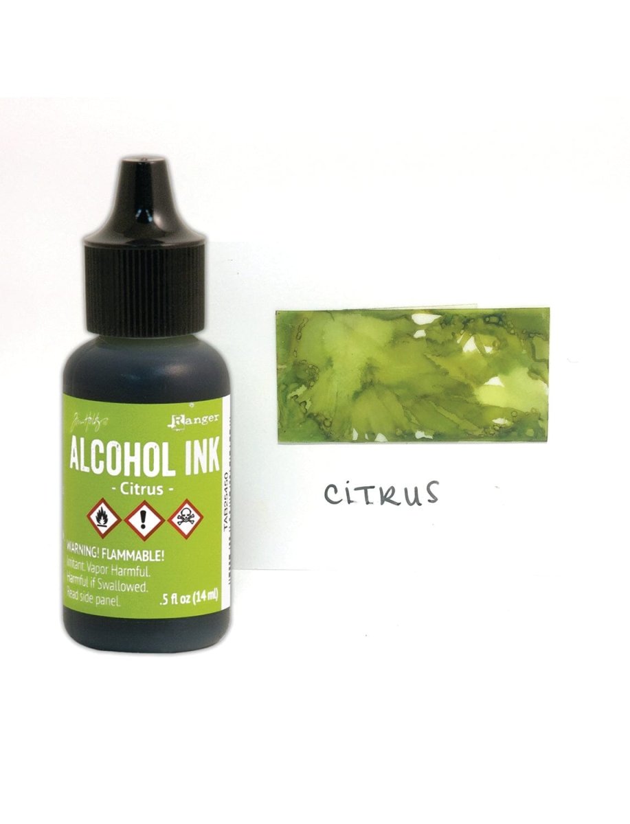 Tim Holtz Alcohol Ink .5oz - Citrus - The Merri Artist - merriartist.com