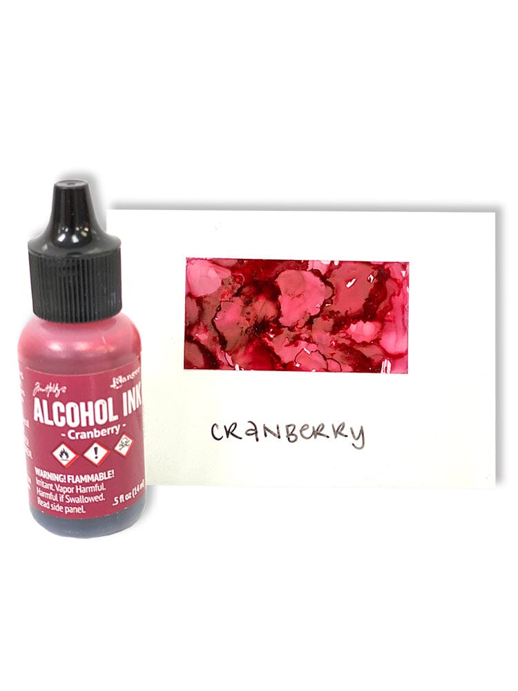 Tim Holtz Alcohol Ink .5oz - Cranberry - The Merri Artist - merriartist.com