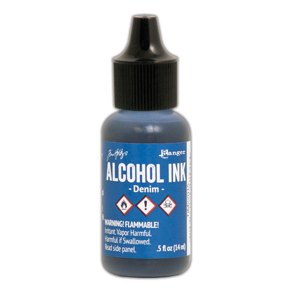 Tim Holtz Alcohol Ink .5oz - Denim - The Merri Artist - merriartist.com