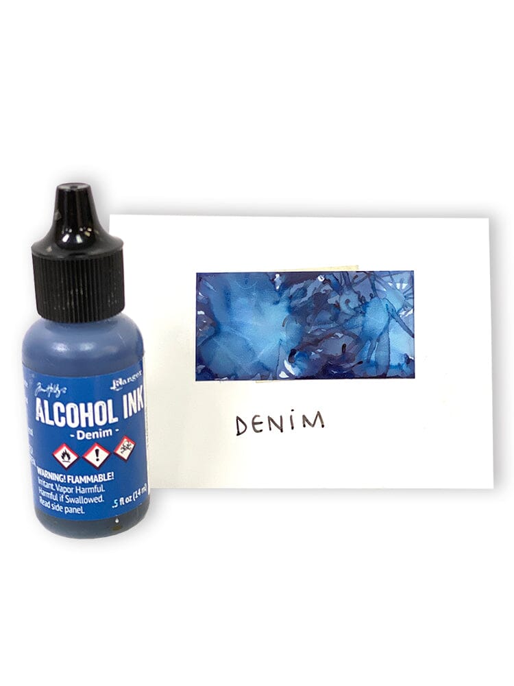 Tim Holtz Alcohol Ink .5oz - Denim - The Merri Artist - merriartist.com