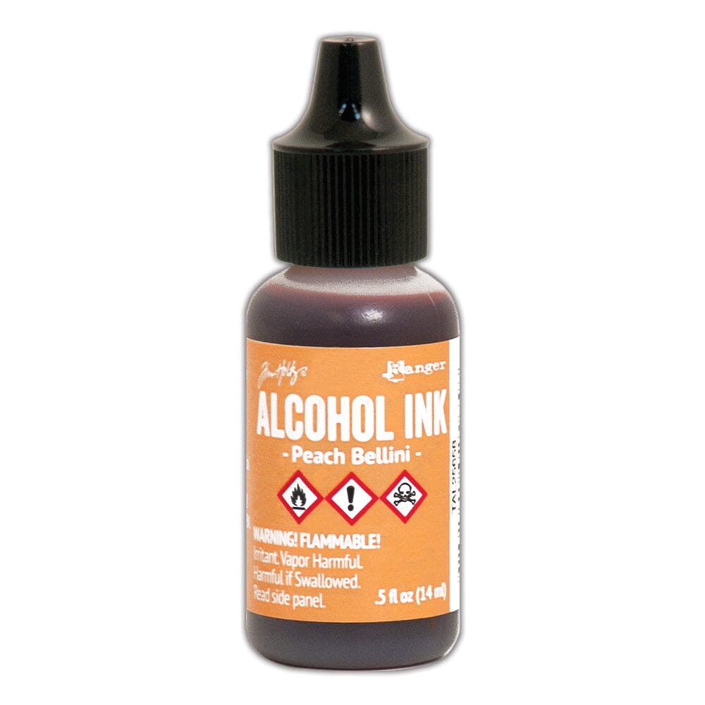 Tim Holtz Alcohol Ink .5oz - Peach Bellini - The Merri Artist - merriartist.com