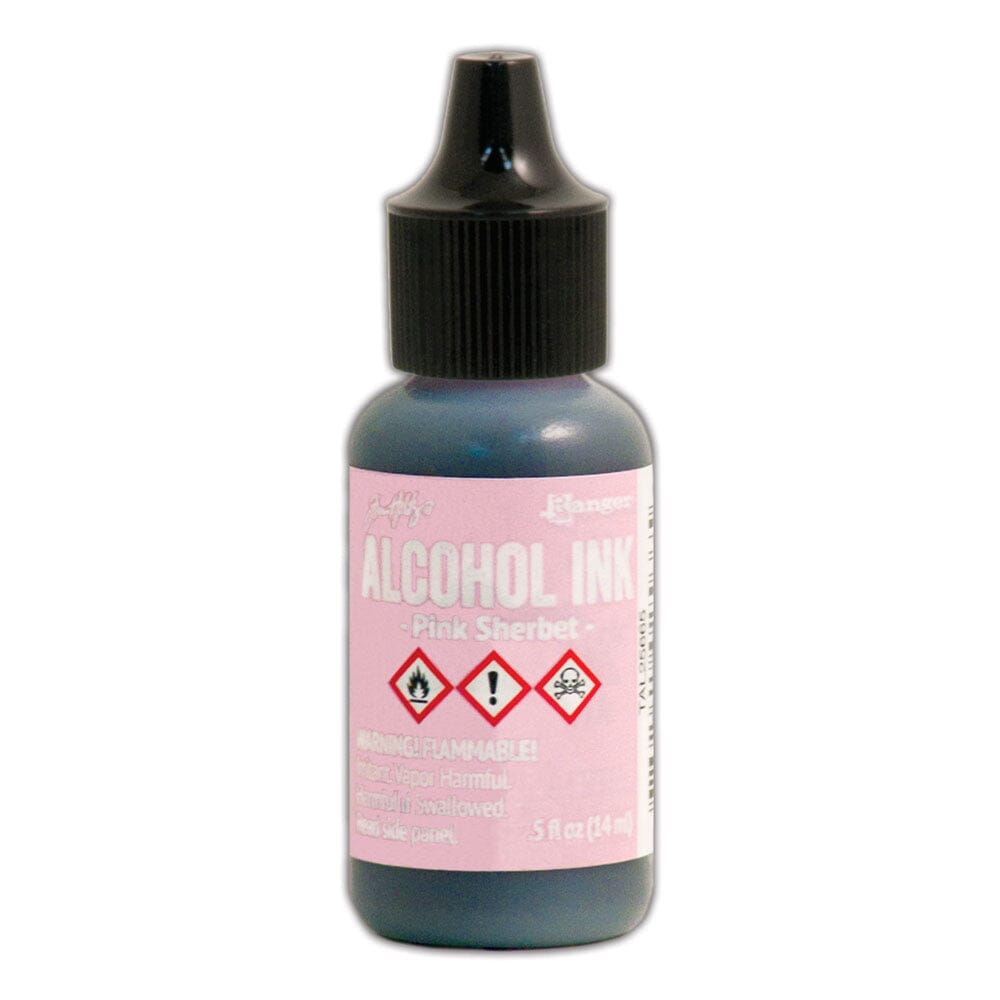 Tim Holtz Alcohol Ink .5oz - Pink Sherbet - The Merri Artist - merriartist.com