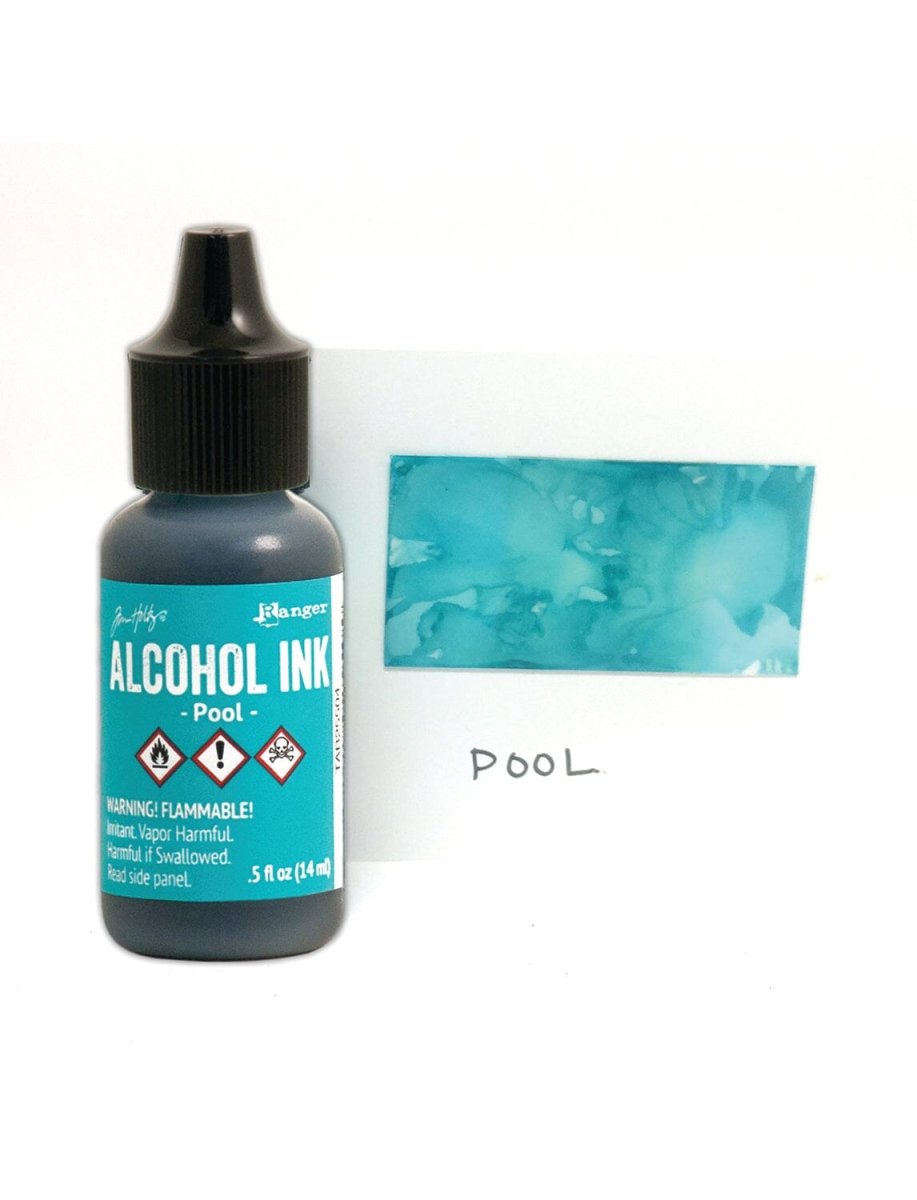 Tim Holtz Alcohol Ink .5oz - Pool - The Merri Artist - merriartist.com