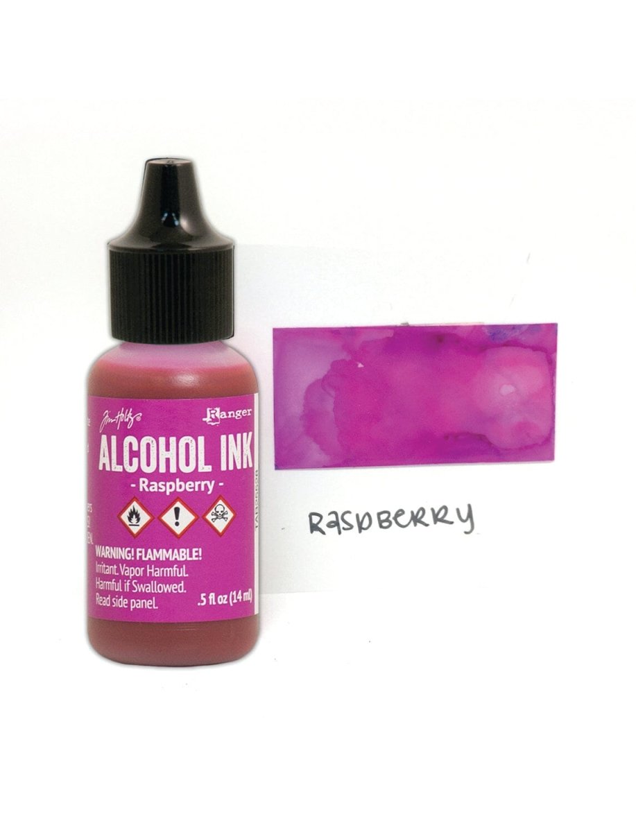 Tim Holtz Alcohol Ink .5oz - Raspberry - The Merri Artist - merriartist.com