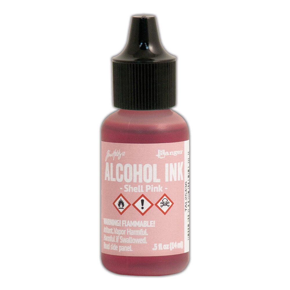 Tim Holtz Alcohol Ink .5oz - Shell Pink - The Merri Artist - merriartist.com