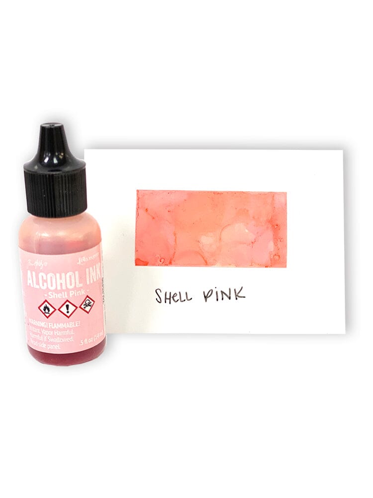 Tim Holtz Alcohol Ink .5oz - Shell Pink - The Merri Artist - merriartist.com