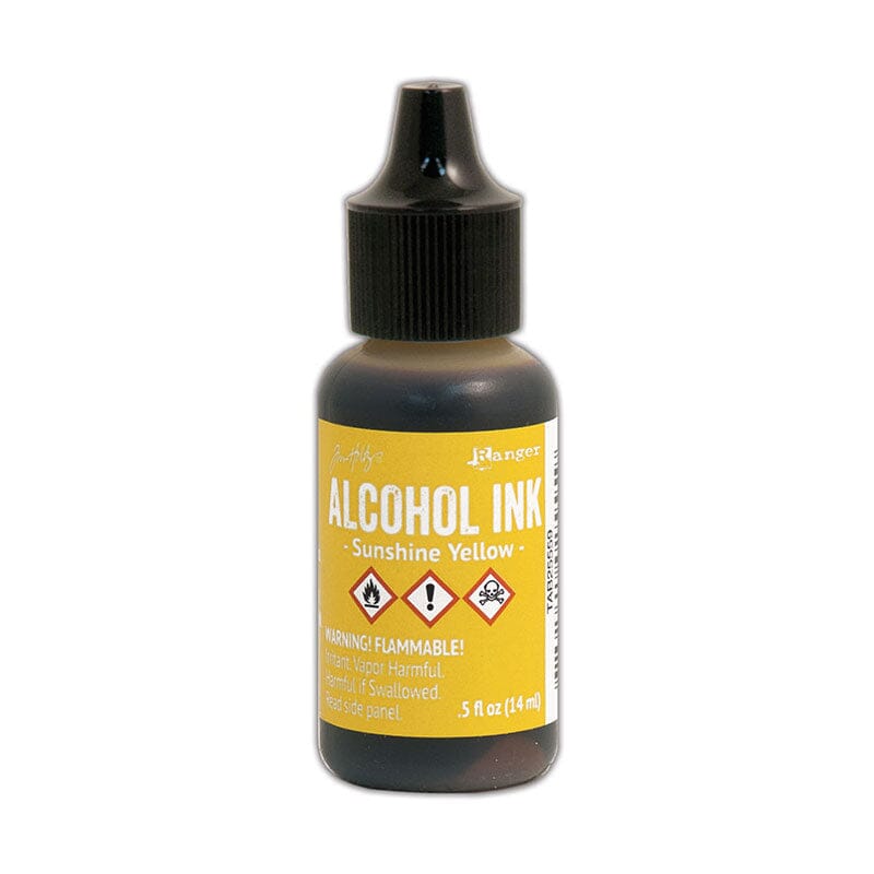 Tim Holtz Alcohol Ink .5oz - Sunshine Yellow - The Merri Artist - merriartist.com