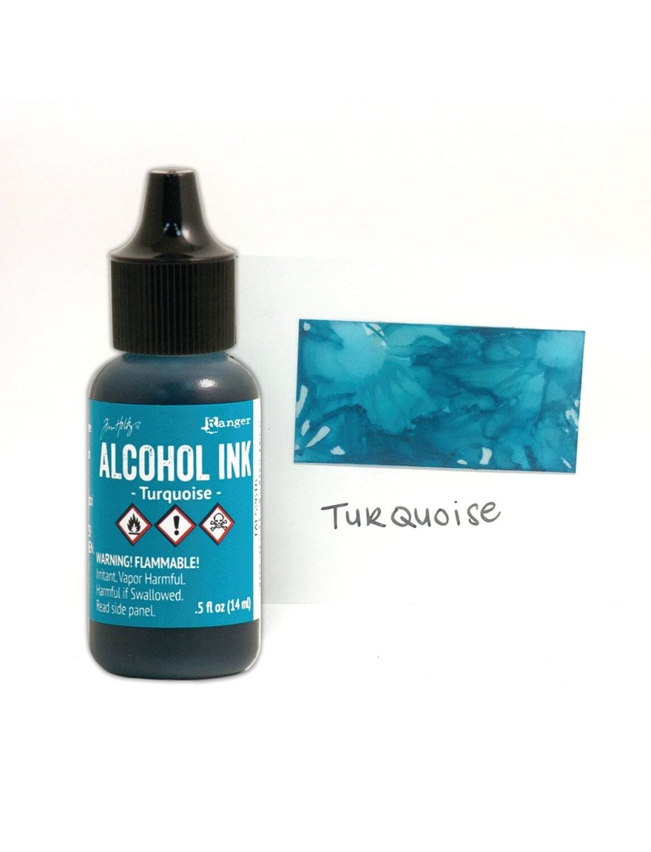 Tim Holtz Alcohol Ink .5oz - Turquoise - The Merri Artist - merriartist.com