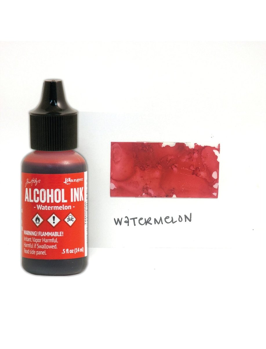 Tim Holtz Alcohol Ink .5oz - Watermelon - The Merri Artist - merriartist.com