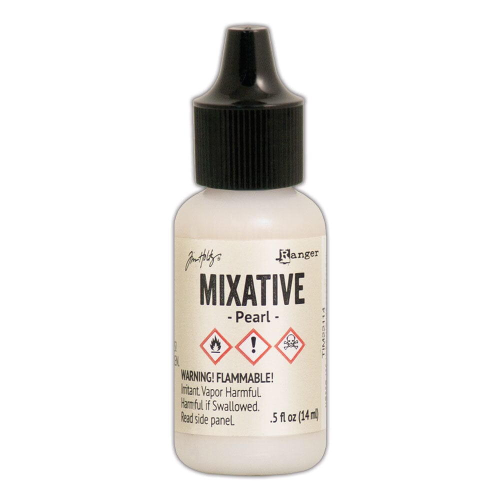 Tim Holtz Alcohol Ink Mixative .5oz - Pearl - The Merri Artist - merriartist.com