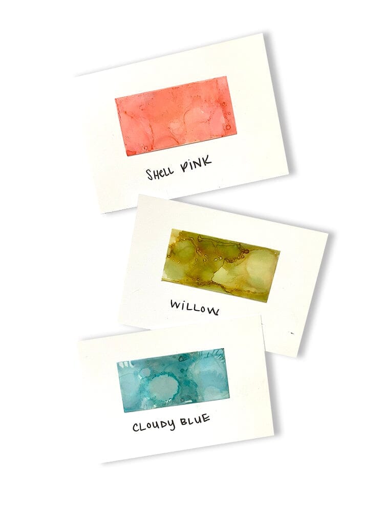 Tim Holtz Alcohol Ink Set of 3 - Countryside (Shell Pink, Willow, Cloudy Blue) - The Merri Artist - merriartist.com