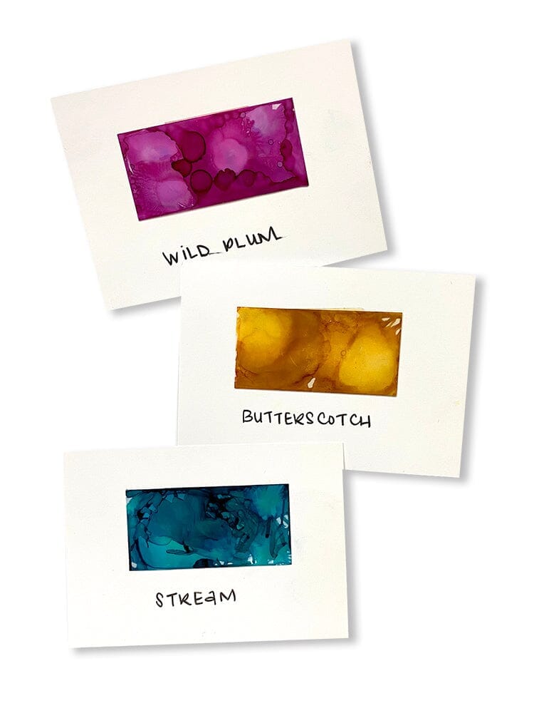 Tim Holtz Alcohol Ink Set of 3 - Nature Walk (Wild Plum, Buttrscotch, Stream) - The Merri Artist - merriartist.com