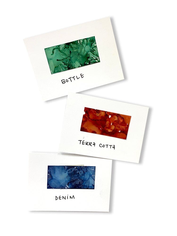 Tim Holtz Alcohol Ink Set of 3 - Rustic Lodge (Bottle, Terra - Cotta, Denim) - The Merri Artist - merriartist.com