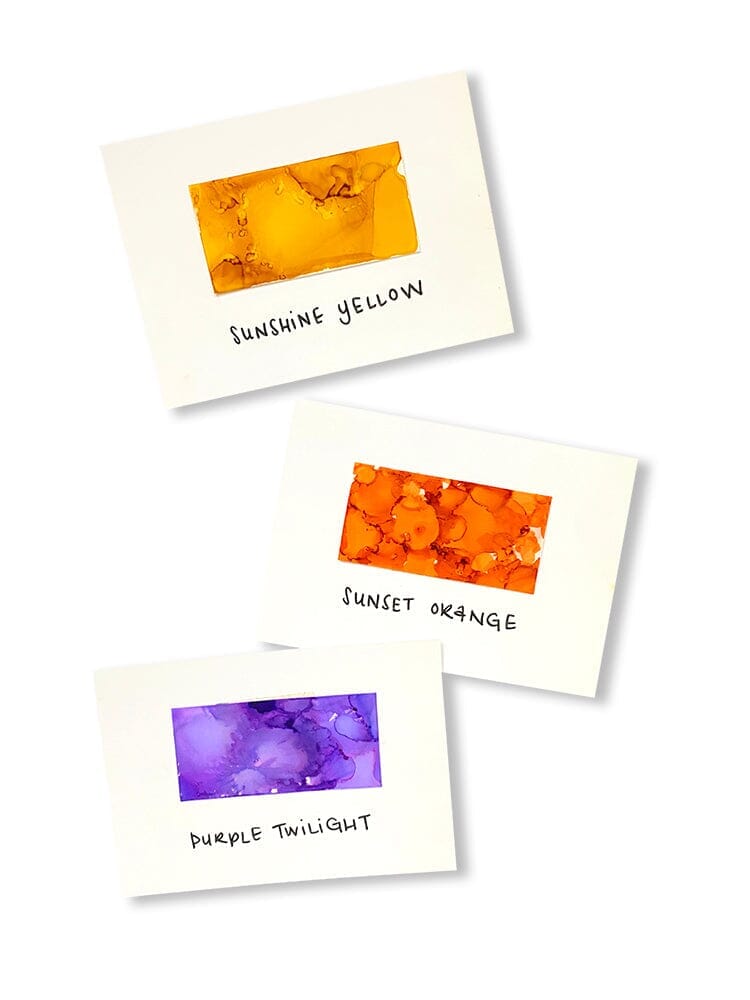 Tim Holtz Alcohol Ink Set of 3 - Summit View (Sunshine, Sunset, Pure Twilght) - The Merri Artist - merriartist.com