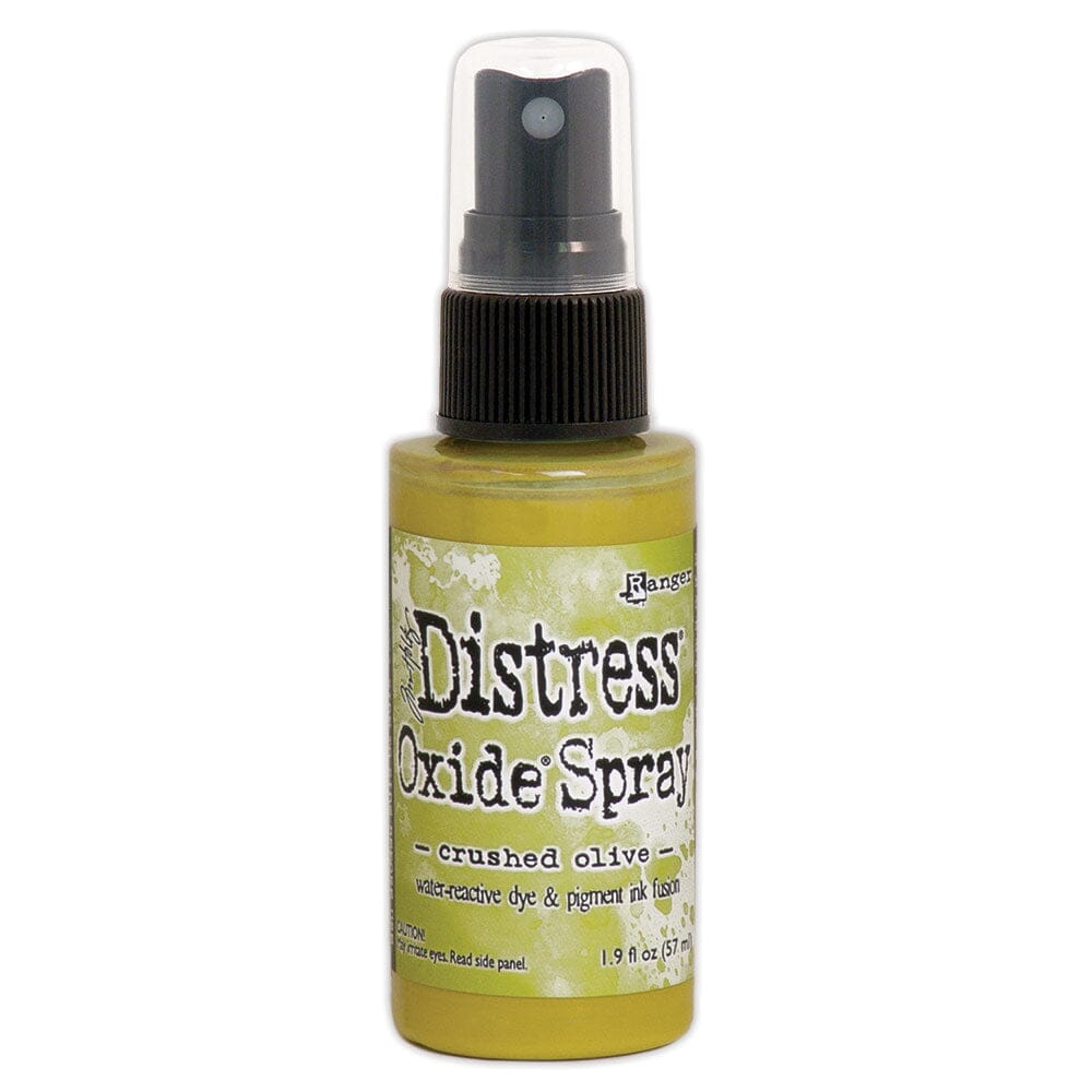 Tim Holtz Distress Oxide Spray 1.9 fl oz - Crushed Olive - The Merri Artist - merriartist.com