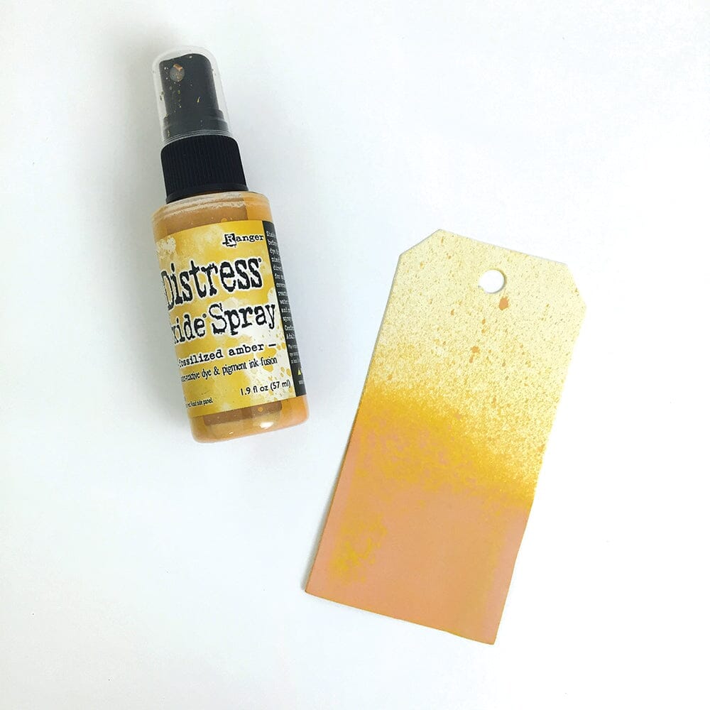 Tim Holtz Distress Oxide Spray 1.9 fl oz - Fossilized Amber - The Merri Artist - merriartist.com
