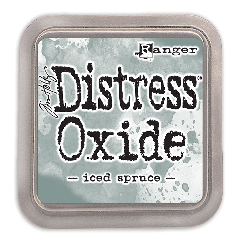 Tim Holtz Distress Oxide Stamp Pad - Iced Spruce - The Merri Artist - merriartist.com