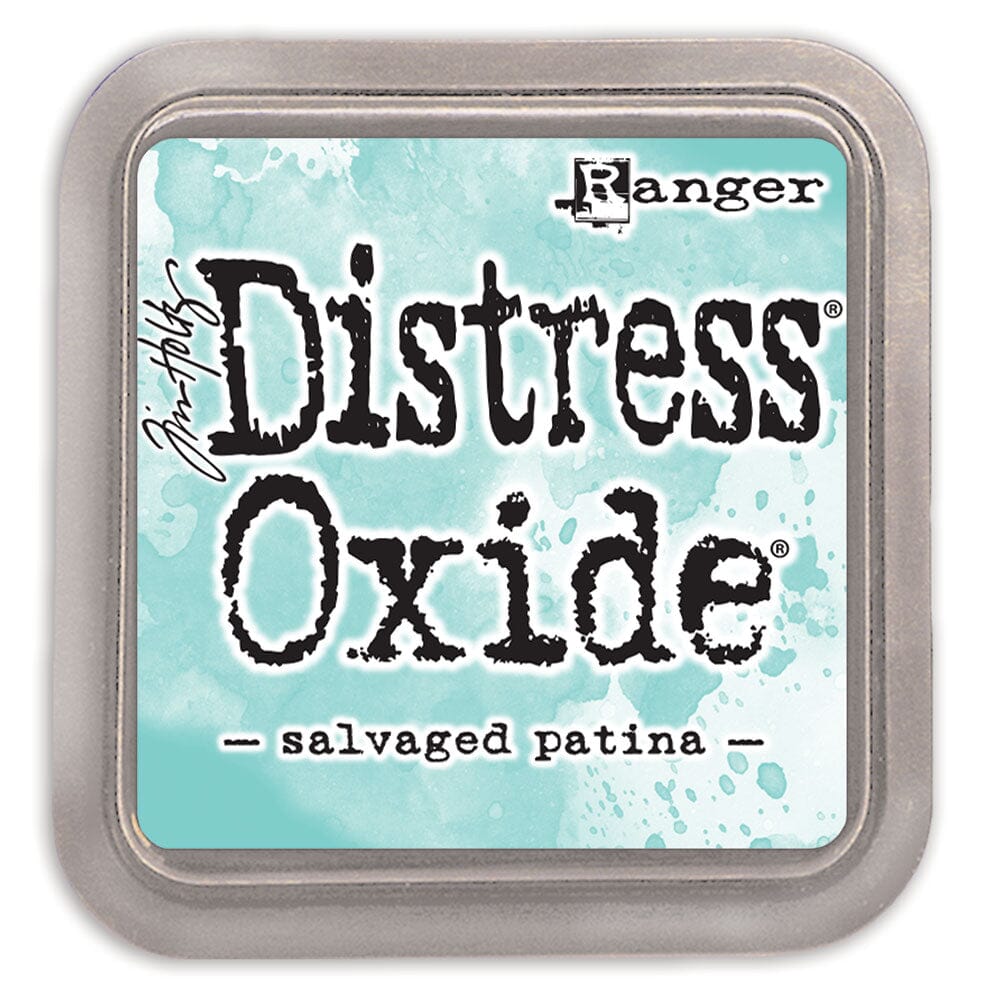 Tim Holtz Distress Oxide Stamp Pad - Salvaged Patina - The Merri Artist - merriartist.com
