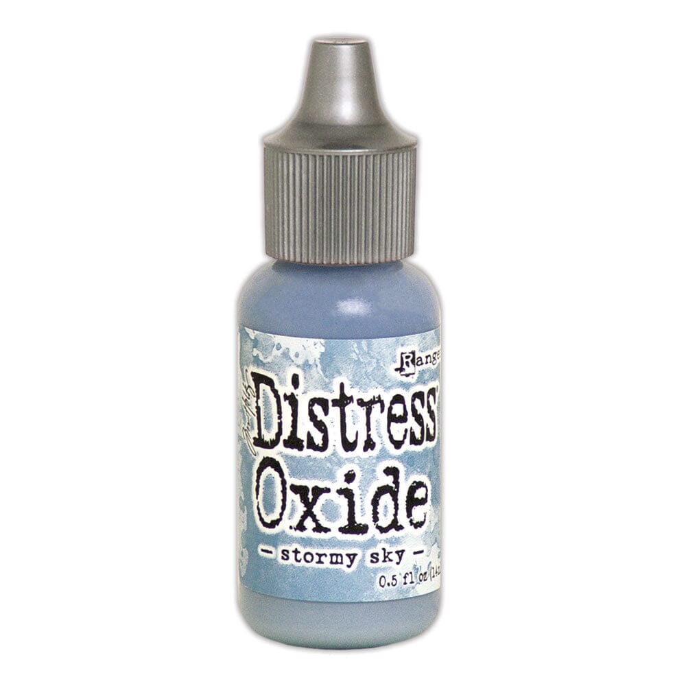 Tim Holtz Distress Oxides Reinker 0.5 fl. oz. - Stormy Sky - The Merri Artist - merriartist.com