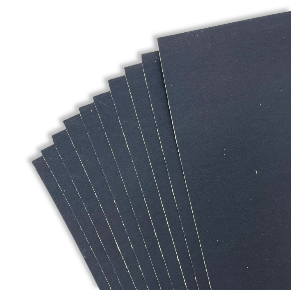UART Sanded Pastel Paper 600 Grade - Dark (Dark Charcoal) - 12" x 18" - Pack of 10 Sheets - The Merri Artist - merriartist.com