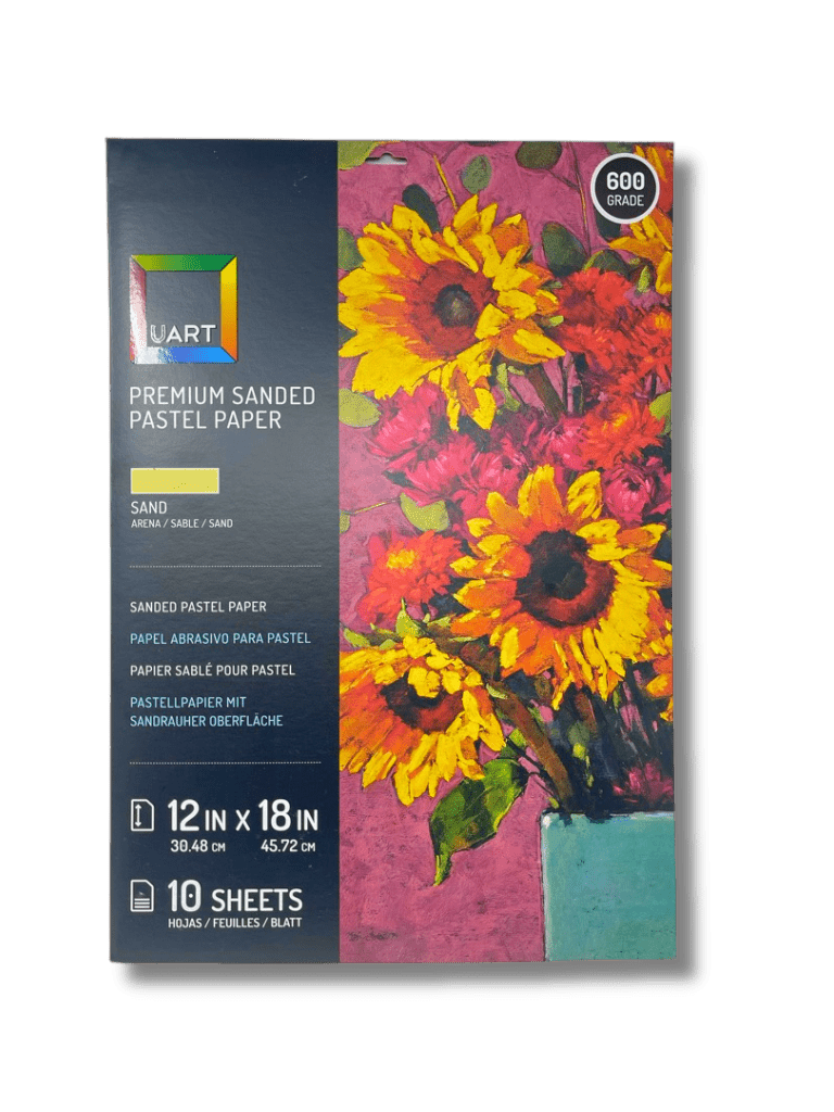 UART Sanded Pastel Paper 600 Grade - Sand (Natural or Ivory) - 12" x 18" - Pack of 10 Sheets - The Merri Artist - merriartist.com