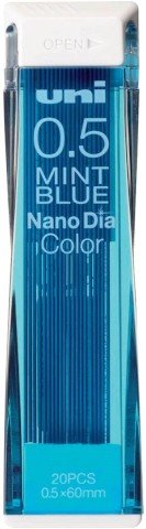 Uni Nano Dia 0.5 Mm Colored Mechanical Pencil Lead - Mint Blue - The - View #5