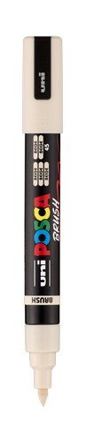 uni POSCA Acrylic Paint Marker - PC - 5BR Felt Brush Tip - Beige - The Merri Artist - merriartist.com