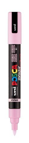 uni POSCA Acrylic Paint Marker - PC - 5BR Felt Brush Tip - Light Pink - The Merri Artist - merriartist.com