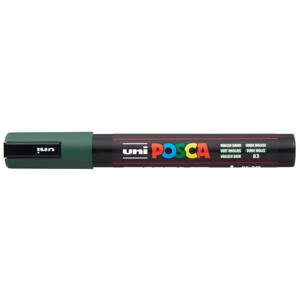 uni POSCA Paint Marker PC-5M Medium Bullet Tip - English Green - The Merri Artist - merriartist.com