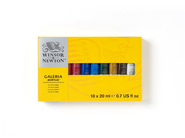 Winsor & Newton Galeria Acrylics set of 10 (20 ml tubes) - The Merri Artist - merriartist.com