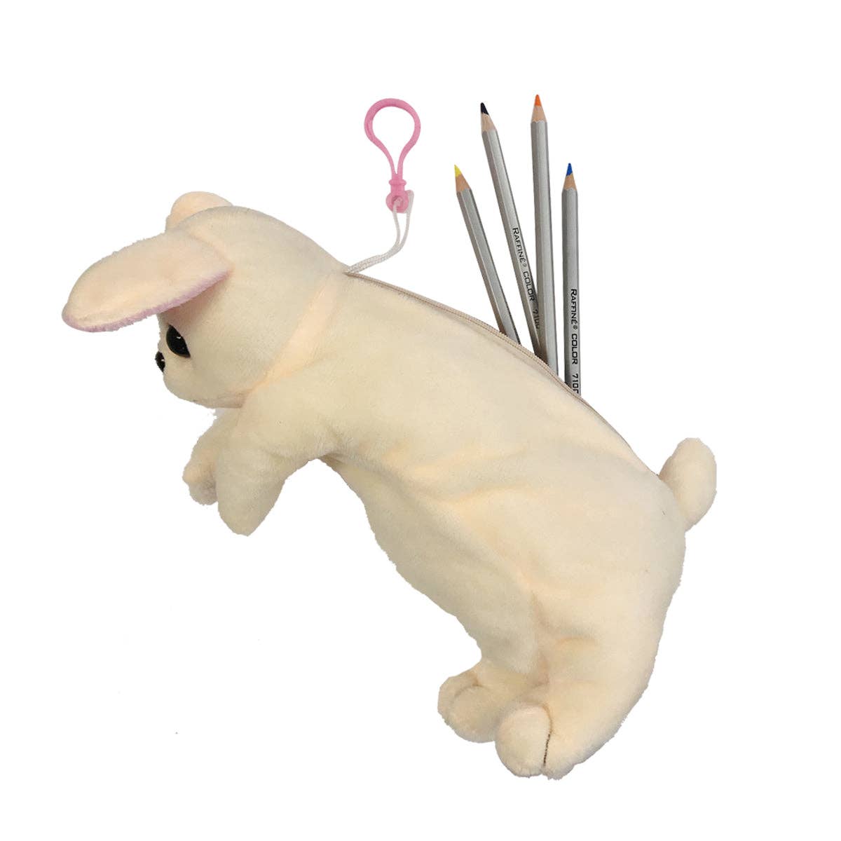 Wrapables.com - Wrapables Cute Puppy Pouch Plush Pencil Case - Schnauzer - The Merri Artist - merriartist.com