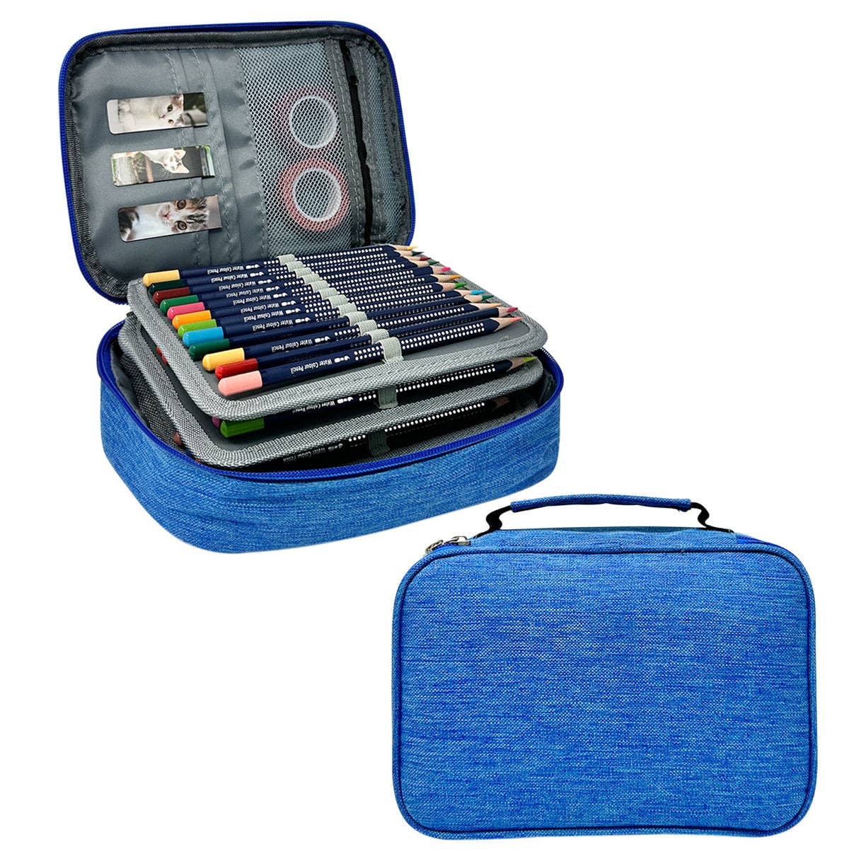 Wrapables.com - Wrapables Large Capacity 72 Slot Pencil Case - Lavender - The Merri Artist - merriartist.com